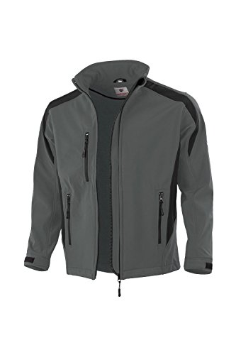 Qualitex Softshelljacke Arbeitsjacke (XL, grau/schwarz) von Qualitex