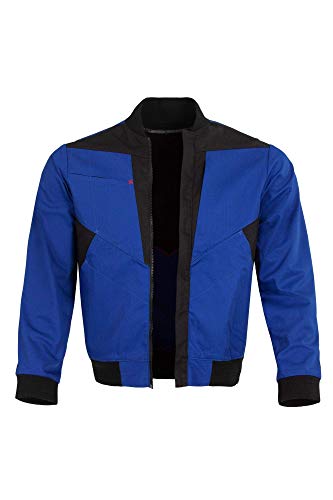 Qualitex X-Serie Unisex Blousonjacke in Kornblau/schwarz Größe XL, Arbeitsjacke für Herren und Damen, Schutzkleidung Arbeitsmantel mit vielen Taschen von QUALITEX HIGH QUALITY WORKWEAR