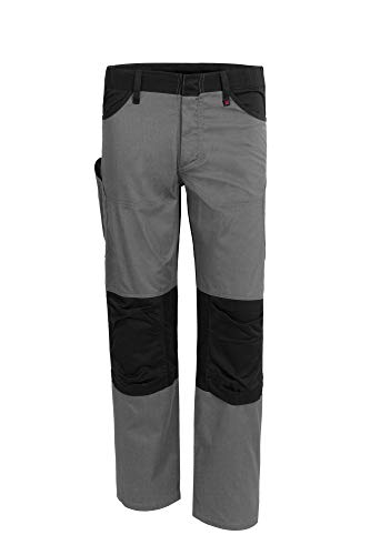 Qualitex X-Serie Unisex Bundhose in grau/schwarz Größe 102, Lange Arbeitshose für Herren und Damen, Cargohose mit vielen Taschen von QUALITEX HIGH QUALITY WORKWEAR