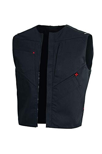 Qualitex X-Serie Unisex Weste in schwarz Größe L, Arbeitsweste für Herren und Damen, Softshell Schutzkleidung Arbeitsmantel mit vielen Taschen von QUALITEX HIGH QUALITY WORKWEAR