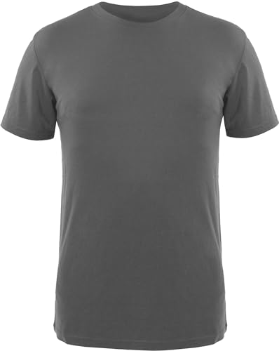 Qualitex iND Lyocell Herren T-Shirt Farbe Grau Größe L von QUALITEX HIGH QUALITY WORKWEAR