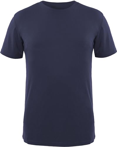 Qualitex iND Lyocell Herren T-Shirt Farbe Marine Größe M von QUALITEX HIGH QUALITY WORKWEAR