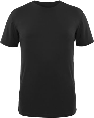 Qualitex iND Lyocell Herren T-Shirt Farbe Schwarz Größe L von QUALITEX HIGH QUALITY WORKWEAR