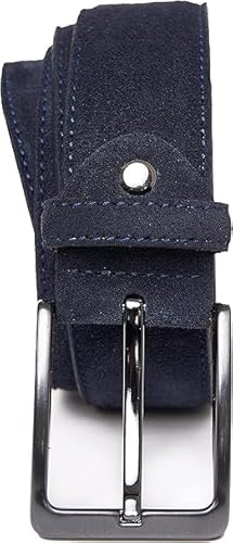 QUAMOD Wildleder Gürtel Damen Herren Hochwertiger Velours Ledergürtel Unisex 4 cm (40 mm) breit, Velourleder gürtel mit Geschenk-Box umweltfreundliche und faire Produktion von QUAMOD