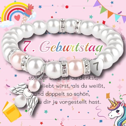 QUANMAITONG Geschenk Mädchen 7 Jahre Geburtstag,Schutzengel Armband Mädchen Geschenke Geburtstagsgeschenk Für Mädchen 7 Jahre Tochter Schwester Freundin Nichte Enkelin Patentochter (Zum 7.Geburtstag) QUANMAITONG Geschenk Mädchen 7 Jahre Geburtstag,Schutzengel Armband Mädchen Geschenke Geburtstagsgeschenk Für Mädchen 7 Jahre Tochter Schwester Freundin Nichte Enkelin Patentochter (Zum 7.Geburtstag) von QUANMAITONG