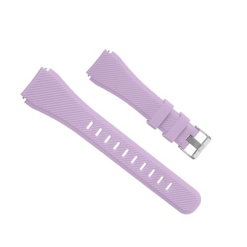 QUARKZMAN Gummi Uhrenarmband 20mm Uhr Herren Silikon Armband, Ersatz Wasserdichtes Silikon Uhrenarmbänder Schnellverschluss Ersatzbänder für Smartwatch Männer & Frauen, Helllila von QUARKZMAN