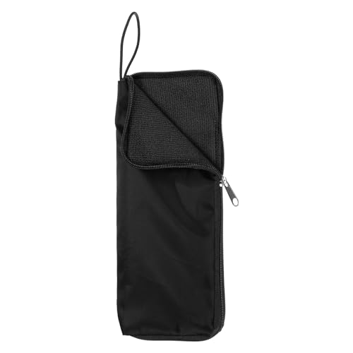 QUARKZMAN Nasse Regenschirm Tasche 10,24"x4" Feinfaser Wendbare Regenschirm Hülle Tragbare Wasserdichte Tasche für Aufbewahrung Transport Reise Zuhause Outdoor, Schwarz. von QUARKZMAN