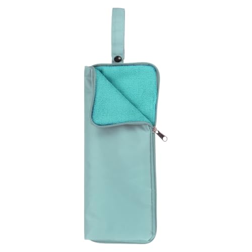 QUARKZMAN Regenschirm Tasche Tragetasche 4,9"x11" Tragbare Umkehrbare Nassschirmhülle Faltbare Abdeckung Wasserdichte Tasche Etui für Aufbewahrung Reisen Zuhause Outdoor, Himmelblau von QUARKZMAN