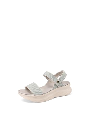 QUEEN HELENA BZ430 Sportliche Sandalen mit Fußbett Orthopädisch Casual Damen, grau, 41 EU von QUEEN HELENA