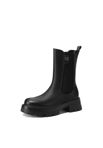 QUEEN HELENA Chelsea Stiefel Stiefeletten Damen X33-61, Schwarz , 35 EU von QUEEN HELENA