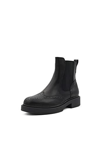 QUEEN HELENA Chelsea-Stiefeletten mit Flachem Absatz für Damen X27-179 Schwarz, 38 EU QUEEN HELENA Chelsea-Stiefeletten mit Flachem Absatz für Damen X27-179 Schwarz, 38 EU von QUEEN HELENA