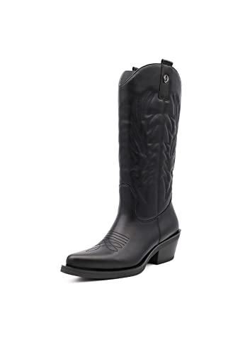 QUEEN HELENA Cowboystiefel für Damen X28-110 Schwarz, 37 EU von QUEEN HELENA