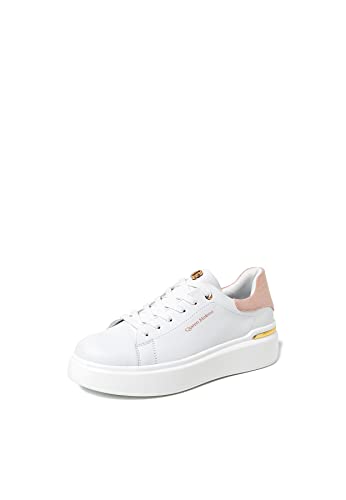 QUEEN HELENA Damen Turnschuhe Low Sneaker mit Plateau X28 9 Rosa, 41 EU von QUEEN HELENA