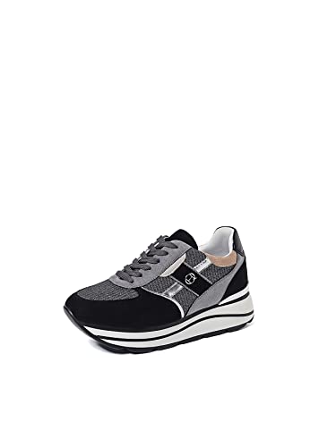 QUEEN HELENA Damen Turnschuhe Sneakers x28 34 schwarz, 36 EU von QUEEN HELENA