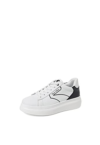 QUEEN HELENA Damen Turnschuhe mit Plateau Sneaker Low x28 11 schwarz, 37 EU von QUEEN HELENA