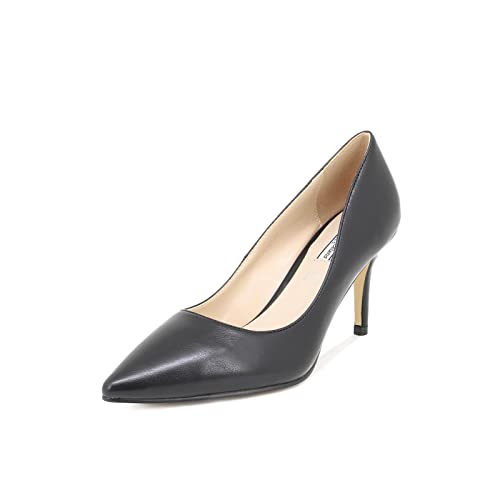 QUEEN HELENA Elegante Pumps mit Geschlossener Zehe mit Niedrigem Absatz für Damen S1999 Schwarz Pu, 37 EU von QUEEN HELENA