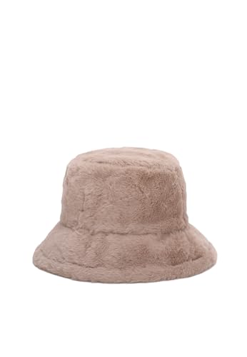 QUEEN HELENA Fischerhut mit weichem Fell für Damen CP302 Khaki, One Size von QUEEN HELENA