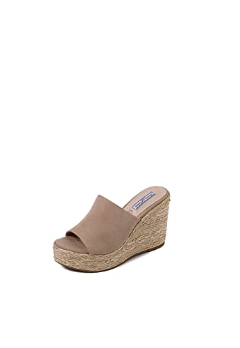 QUEEN HELENA Keilsandaletten für Damen Zm9444c Beige, 36 EU von QUEEN HELENA