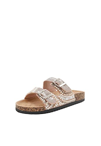 QUEEN HELENA Pantoletten Damen R231, Rosa, 38 EU von QUEEN HELENA