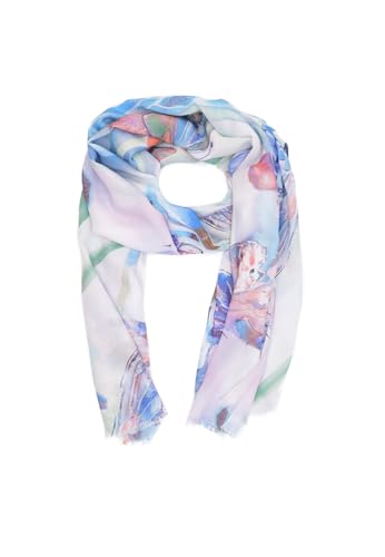 QUEEN HELENA SC024-3 SC024-3 Leichter Schal aus weichem buntem Schal für Damen (SC024-5 Hellblau) von QUEEN HELENA