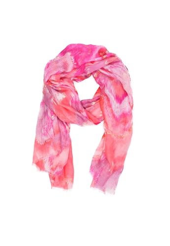 QUEEN HELENA SC026 Weicher Leichter Schal Schal Wickeltuch Rundhals Muster Elegante Damen, fuchsia, Einheitsgröße von QUEEN HELENA