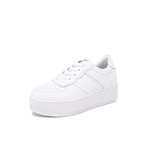 QUEEN HELENA Sneaker mit Schnürung Turnschuhe Schnürschuhe Damen X26 12 Weiß, 39 EU von QUEEN HELENA