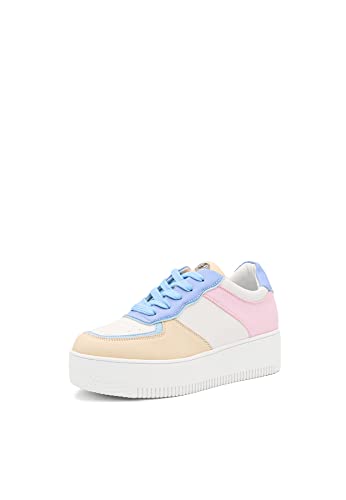 QUEEN HELENA Sneaker mit Schnürung Turnschuhe Schnürschuhe Damen X28 63 Rosa, 38 EU von QUEEN HELENA