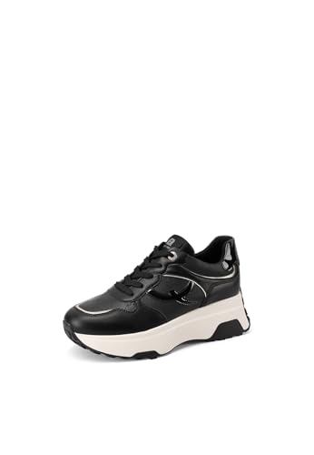 QUEEN HELENA Sneakers Hohe Turnschuhe Platform Damen X33-25, Schwarz , 39 EU von QUEEN HELENA