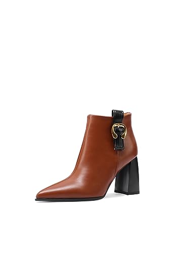 QUEEN HELENA Stiefeletten mit Absatz Stiefeletten mit spitzen Spitzen Damen K3228, braun, 38 EU QUEEN HELENA Stiefeletten mit Absatz Stiefeletten mit spitzen Spitzen Damen K3228, braun, 38 EU von QUEEN HELENA