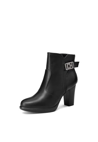 QUEEN HELENA Stiefeletten mit hohem Absatz Stiefeletten Damen X33-105, Schwarz , 39 EU von QUEEN HELENA