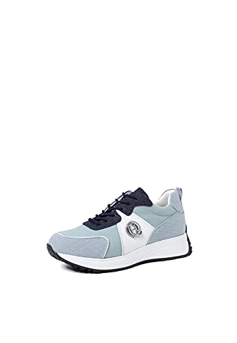 QUEEN HELENA Turnschuhe mit Plateau Sneaker Damen X28 54 Blau, 41 EU von QUEEN HELENA