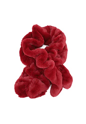 QUEEN HELENA Warme Winter Damen Schals SC01 rot, Einheitsgröße von QUEEN HELENA