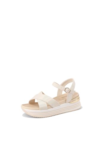 QUEEN HELENA X32-221 Damen-Sandalen mit Kreuzband, lässig, gold, 38 EU QUEEN HELENA X32-221 Damen-Sandalen mit Kreuzband, lässig, gold, 38 EU von QUEEN HELENA