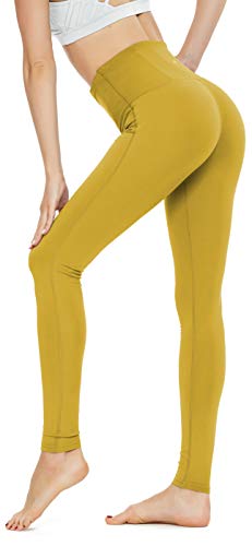 QUEENIEKE Yoga Leggings mit Tasche Klassische Bauchkontrolle Mittlere Taille Laufhose Workout Sporthose für Damen von QUEENIEKE