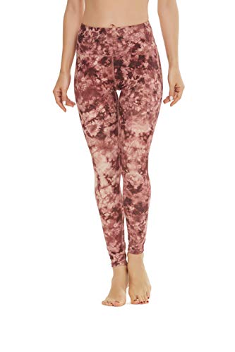 QUEENIEKE Yoga Leggings mit Tasche Klassische Bauchkontrolle Mittlere Taille Laufhose Workout Sporthose für Damen von QUEENIEKE