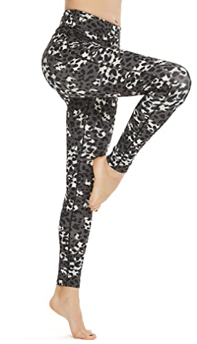 QUEENIEKE Yoga Leggings mit Tasche Klassische Bauchkontrolle Mittlere Taille Laufhose Workout Sporthose für Damen von QUEENIEKE