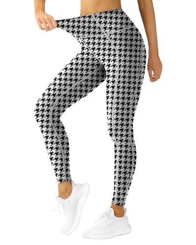 Queenieke Yoga-Leggings für Damen, mit leistungsstarkem Flex-Mesh-Gewebe, mittlere Leibhöhe, mit 3 Handytaschen, für Fitnessstudio, Laufhose, XL von QUEENIEKE