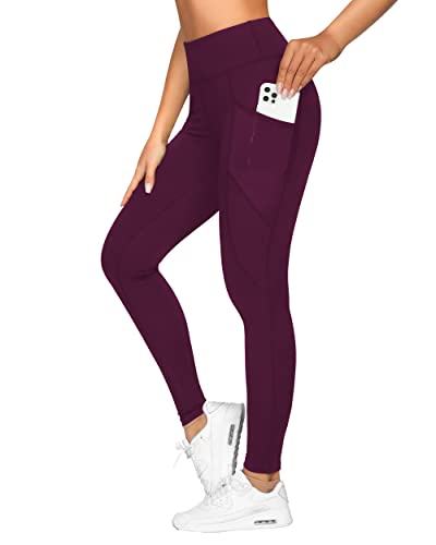 Queenieke Yoga-Leggings mit hoher Taille und 2 Taschen, Workout-Hose für Damen und Mädchen, Bauchkontrolle, undurchsichtige Sportbekleidung, S von QUEENIEKE