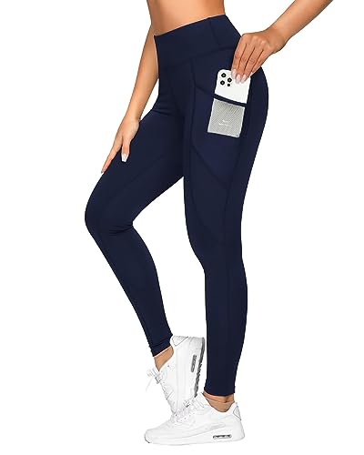 Queenieke Yoga-Leggings mit hoher Taille und 2 Taschen, Workout-Hose für Damen und Mädchen, Bauchkontrolle, undurchsichtige Sportbekleidung, S von QUEENIEKE