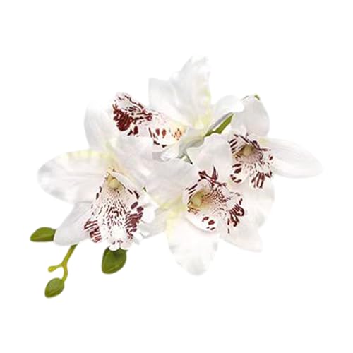 Haarspange für Mädchen, Motiv: Cymbidium, Kunstkopfschmuck, Haarspangen, Blumenform, süße 2000er-Jahre-Mädchen-Haarnadeln von QUEENYARD