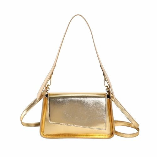 QUINTRA Abendtasche, Damen-Geldbörse, Tragetasche, helles, Partytasche, niedliche Umhängetaschen, Clutch-Geldbörsen Taschen Schwarz Damen Klein Sportlich (Gold, One Size) von QUINTRA