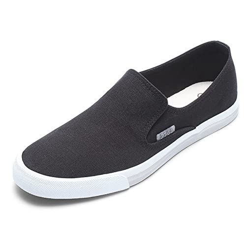 QUINTRA Atmungsaktive einfarbige koreanische Version für Herren, Trendige, lässige, Bequeme, leichte Sportschuhe Herren Schuhe 44 Sneaker Schwarz (Black, 44) von QUINTRA