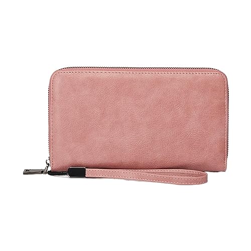 QUINTRA -Geldbörsen für Damen, Damen-Clutch-Geldbörse mit Geldbörsenfach und blockiertem Ausweisfenster Larissa Strahl (Pink, One Size) von QUINTRA