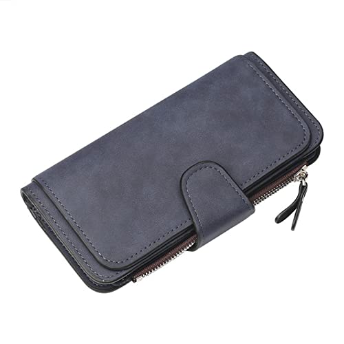 QUINTRA Mode Frauen Brieftasche Kupplung Kartenhalter Geldbörse Dame Lange Handtasche Multi Card Buckle Wallet Schlüsselband Mädchen Glitzer (E, One Size) von QUINTRA