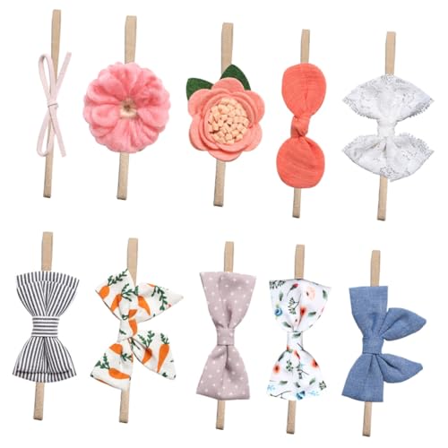 QUMIIRITY 1 Satz Teiliges Set Haarbänder mit Schleifen Bunte Kinderkopfbedeckung für Neugeborene und Kleinkinder Kreative und Praktische Haarschmuck Accessoires von QUMIIRITY