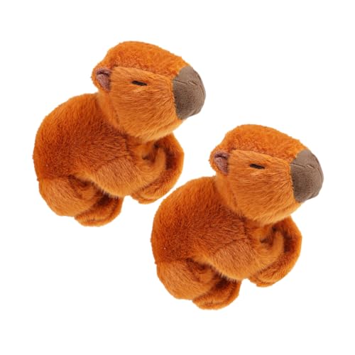 QUMIIRITY 2 Stück Capybara Slap Armbänder Plüsch Kuscheltier Armband Sanft Komfortabel Cartoon Party von QUMIIRITY