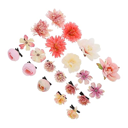 QUMIIRITY 21stücke Blumen Haarspange Mit Seidenblumen Blumenclips Für Haare Haarblumen Blumenclips Für Frauen Blumen Haarspangen Für Mädchen Haarschmuck Für Verschiedene Anlässe von QUMIIRITY