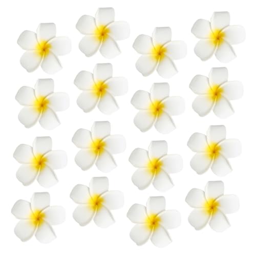 QUMIIRITY 24stücke Hawaii Haarspangen Blumen Strand Stil Plumeria Haarblumen Dekorative Haarspangen Für Damen von QUMIIRITY