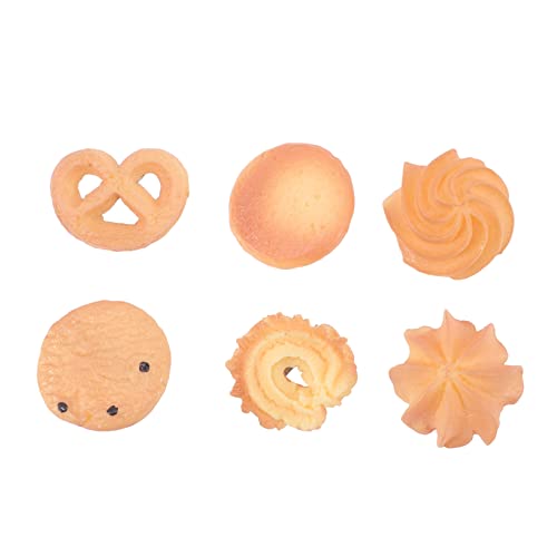 QUMIIRITY 6 Stück Keks Haarnadeln Kawaii Haar Clips für Mädchen Lustige Haarspangen im Cookie Design Niedliche Haarnadeln für Partys und Alltag von QUMIIRITY