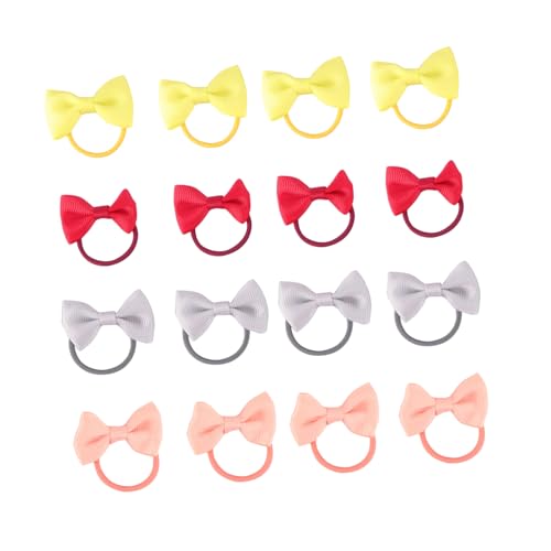 QUMIIRITY 18stücke Haarschleifen Aus Satinband Elastische Gummibänder Haarbänder Für Zöpfe Elastische Pferdeschwanz-haarschleifen Für Junge Mädchen Mädchen Kleinkinder Junge von QUMIIRITY